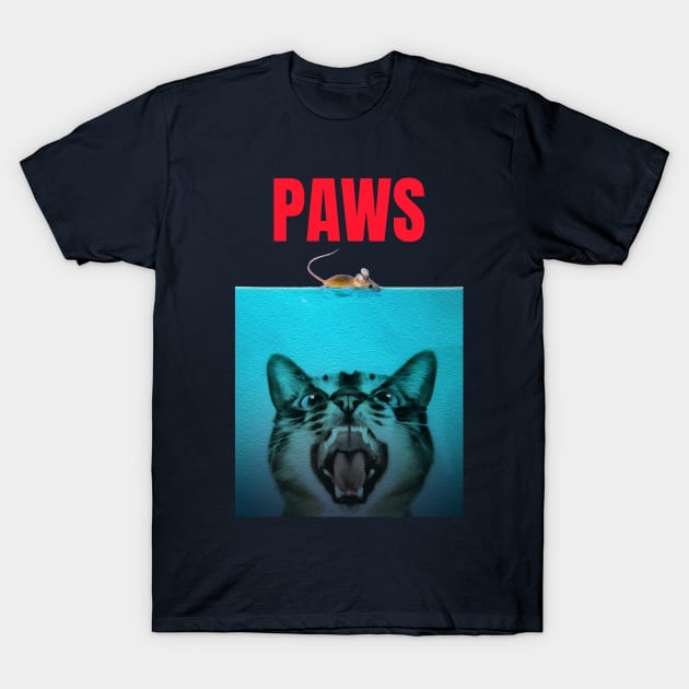 PAWS (Movie Parody Tee) T-Shirt by TJWDraws